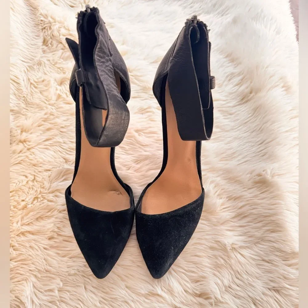 Joe's Jeans Black Suede Heels